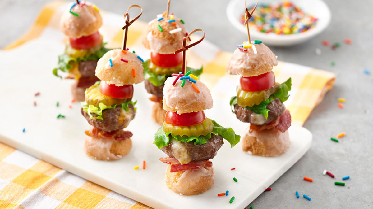 Juicy Lucy Donut Slider