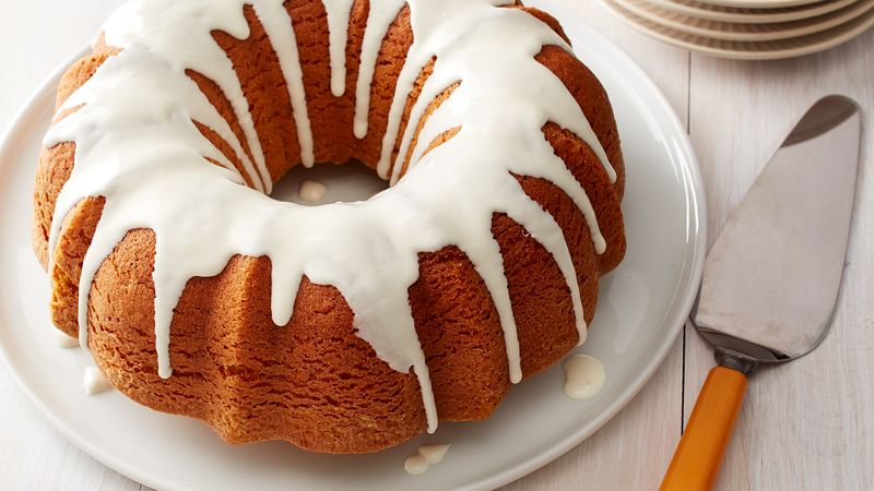Pumpkin Bundt Cake with Cream Cheese Glaze