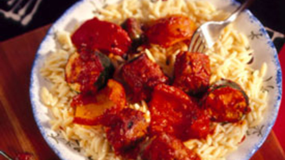 Grilled Italian Sausage Kabobs