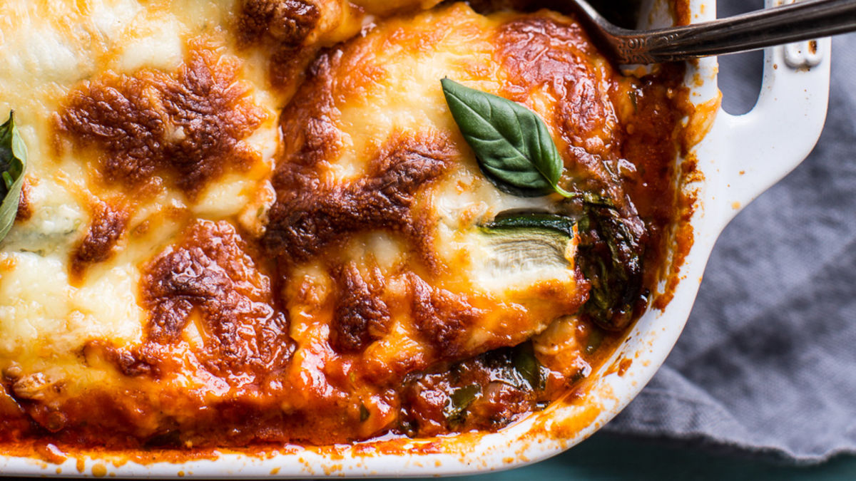 Vegetable Ragu Zucchini Lasagna