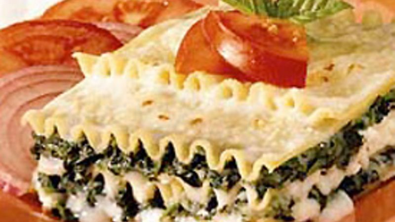 Spinach Lasagna Recipe - Pillsbury.com