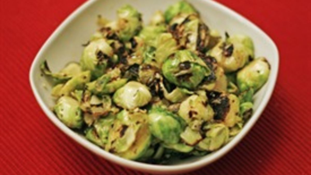 Sauteed Brussels Sprouts with Lemon Vinaigrette