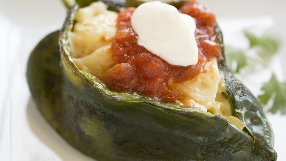 Potato Stuffed Poblanos