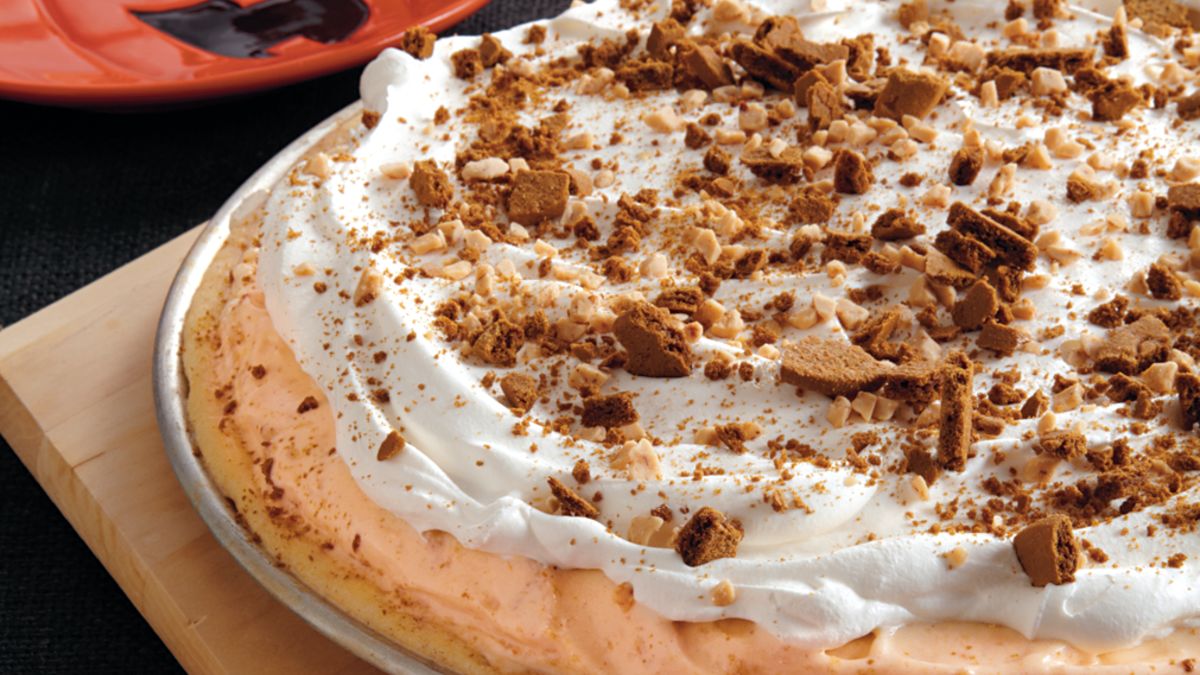 Pumpkin Ice Cream Cookie Pizza