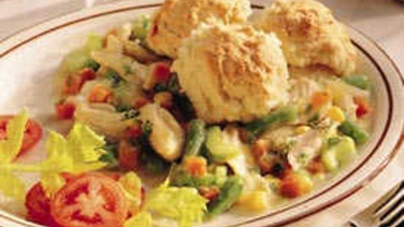 Country Chicken and Biscuits Recipe - BettyCrocker.com