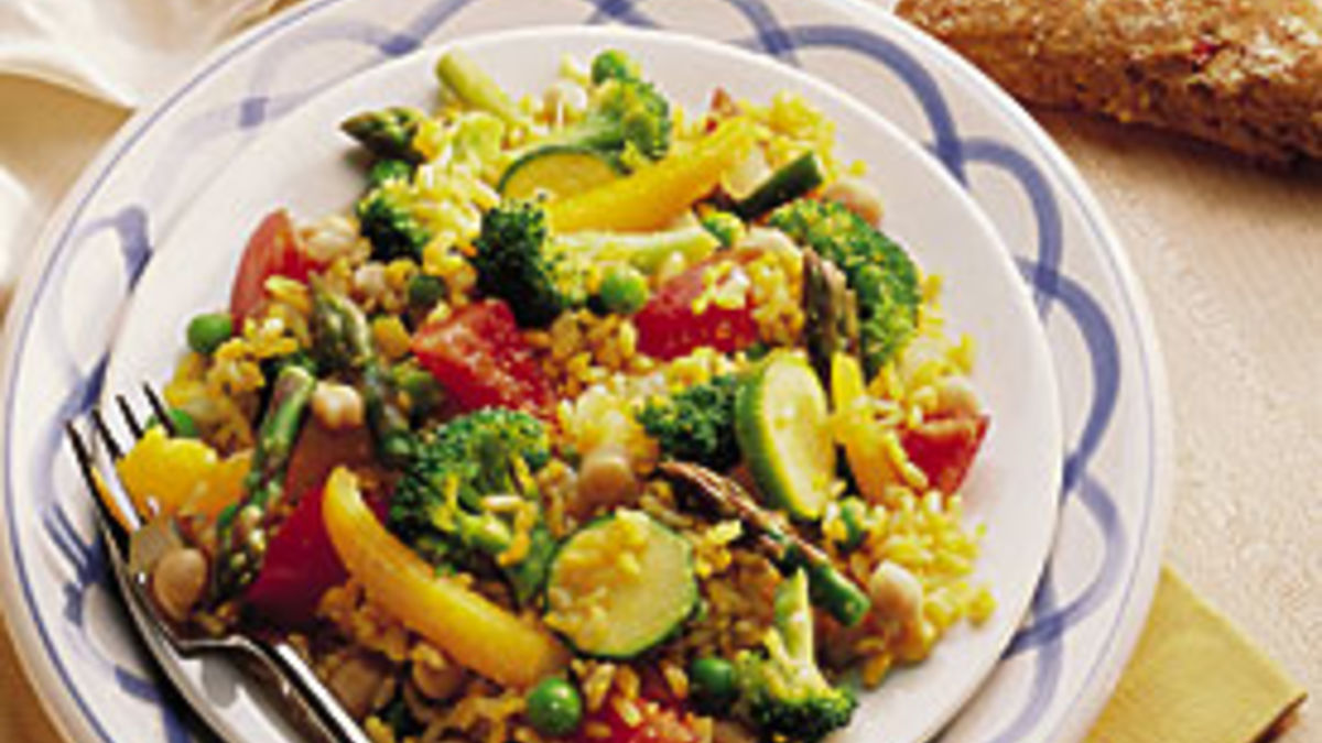 Spring Vegetable Paella