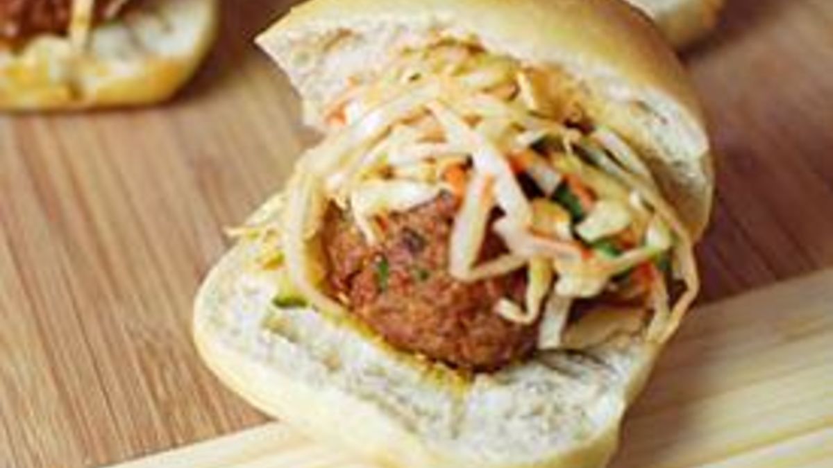 Korean Meatball Sliders
