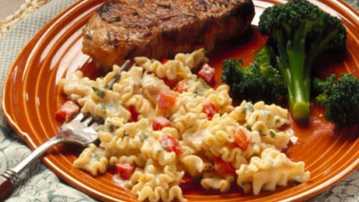 Mafalda with Creamy Roasted Garlic