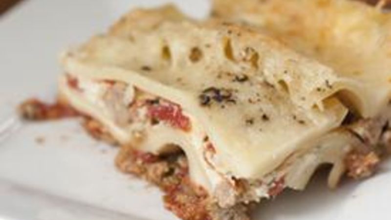 Fire Roasted Italian Sausage Lasagna Recipe - Tablespoon.com