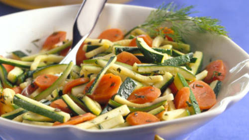 Carrots and Zucchini with Herbs