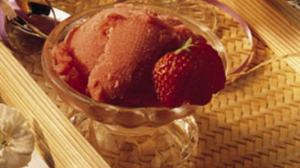 Strawberry-Honey Sorbet