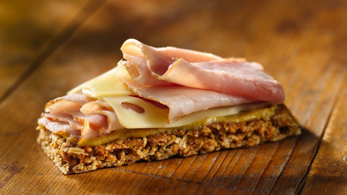Barres au jambon et au fromage sur le pouce