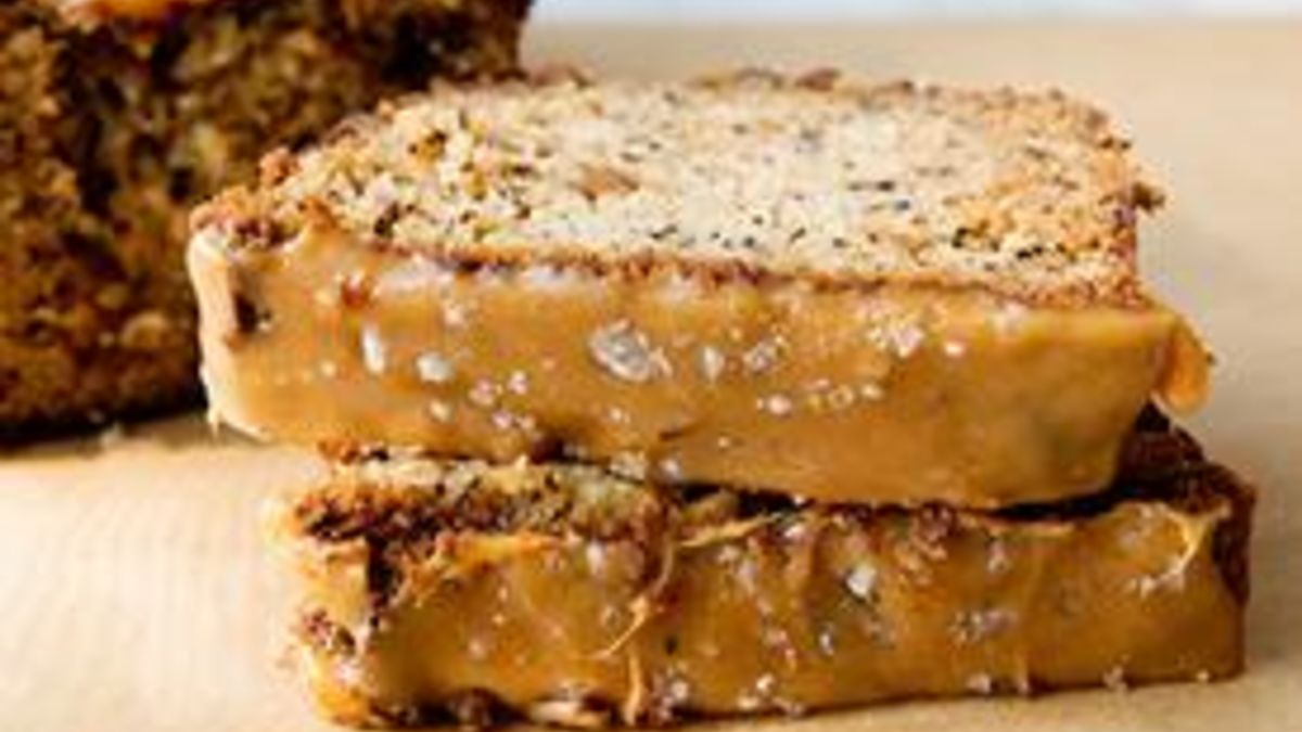Salted Caramel Banana Bread