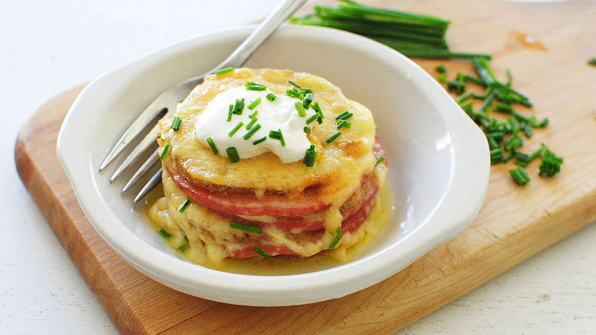 Cheesy Potato Stackers