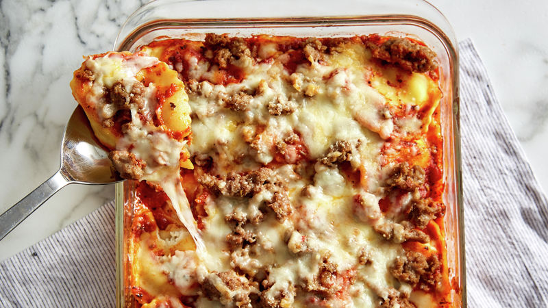 do ahead ravioli sausage lasagna