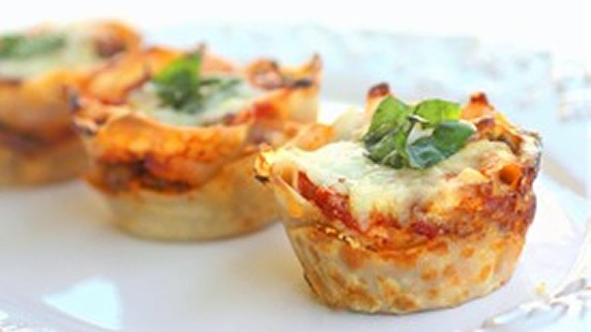 Lasagna Cupcakes