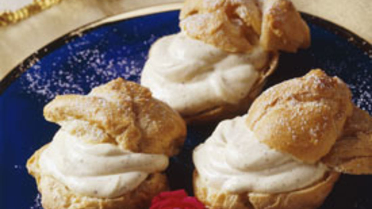 Cream Puffs with Coffee Whipped Cream