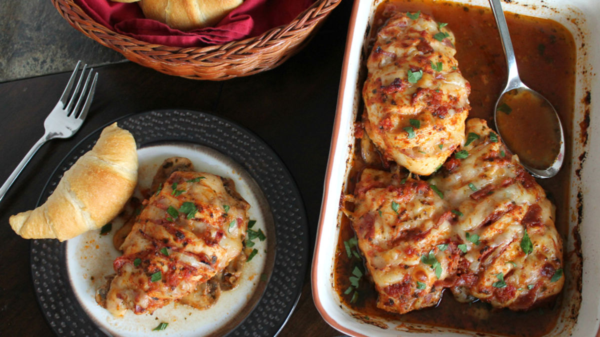 Italian Hasselback Chicken Breasts