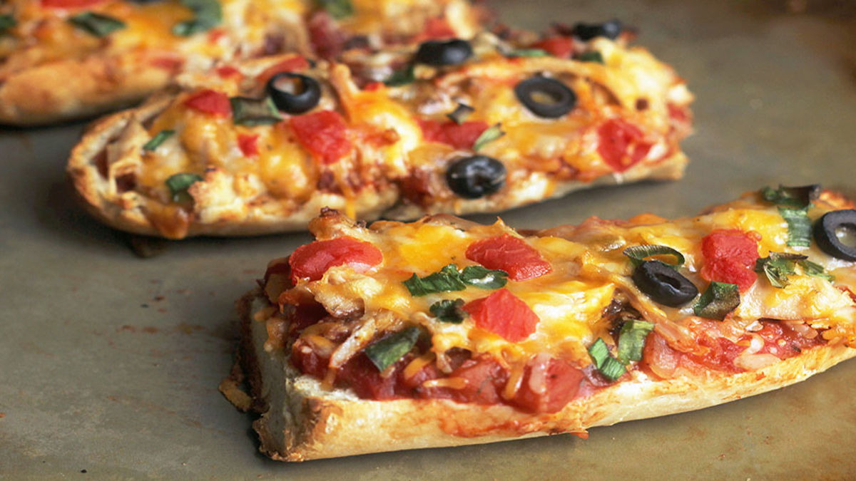 Chicken Taco French Bread Pizza