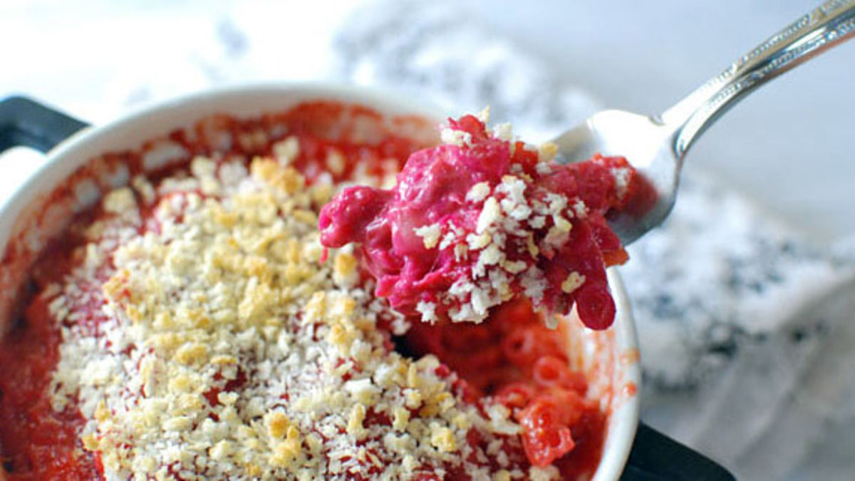 Beet Mac and Cheese
