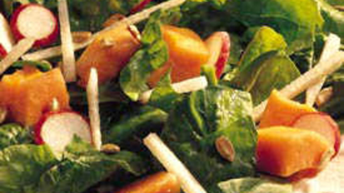 Papaya-Spinach Salad