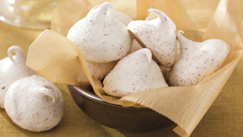 Chocolate-Flecked Meringues Recipe - BettyCrocker.com