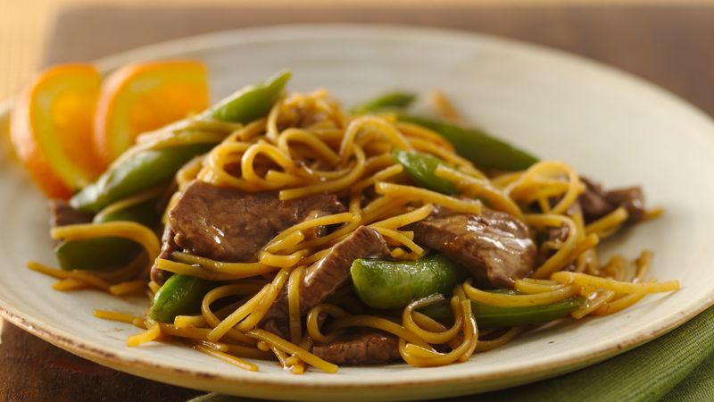 Orange Teriyaki Beef with Noodles