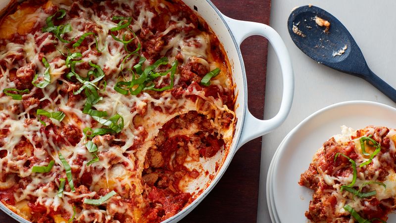 One Pot Sausage Lasagna