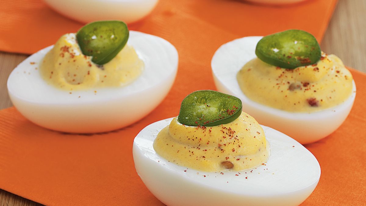 Fiery Deviled Eggs