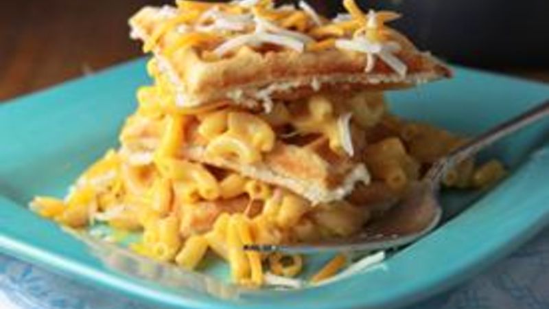 Mac and Cheese Waffles Recipe - Tablespoon.com
