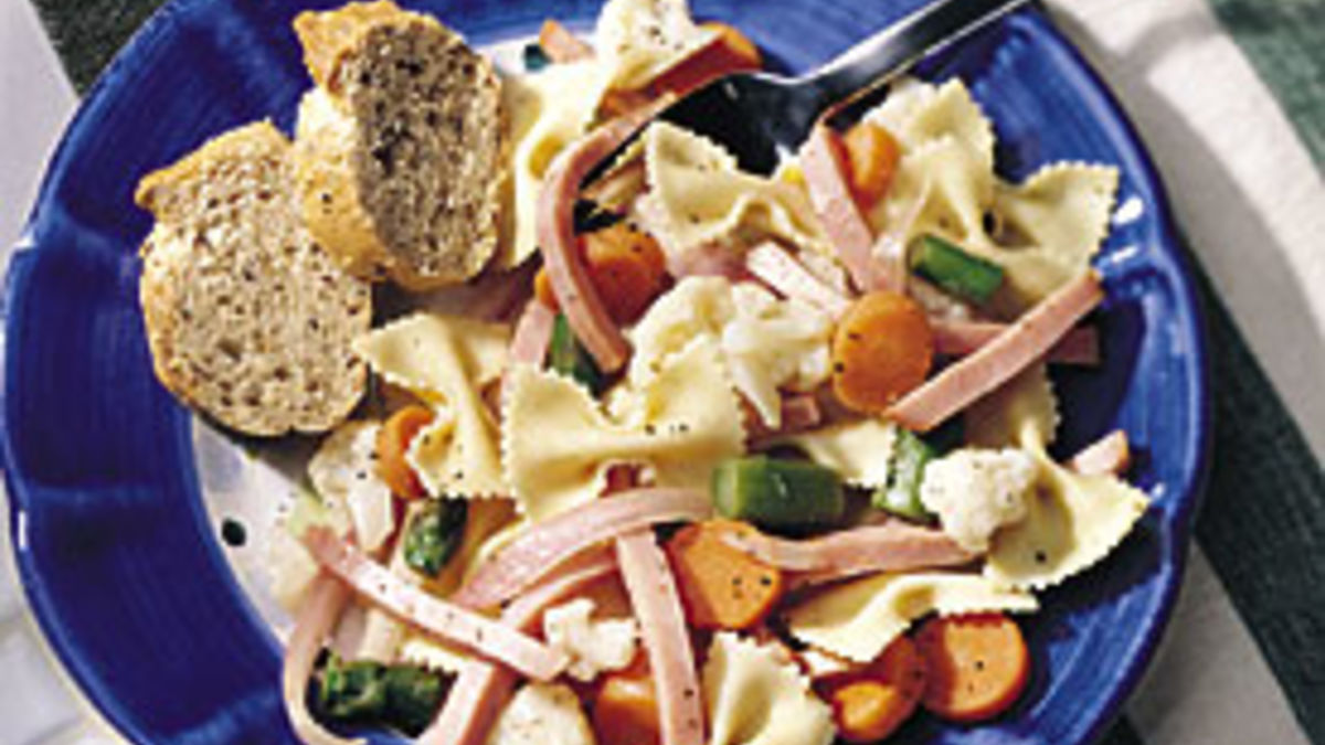 Ham, Vegetables and Bows