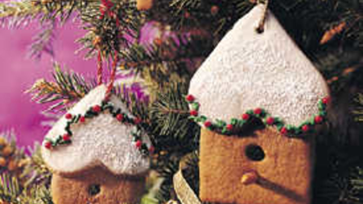 Gingerbread Birdhouse Ornaments