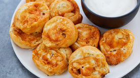 How to Make Buffalo Ranch Chicken Pinwheels Video