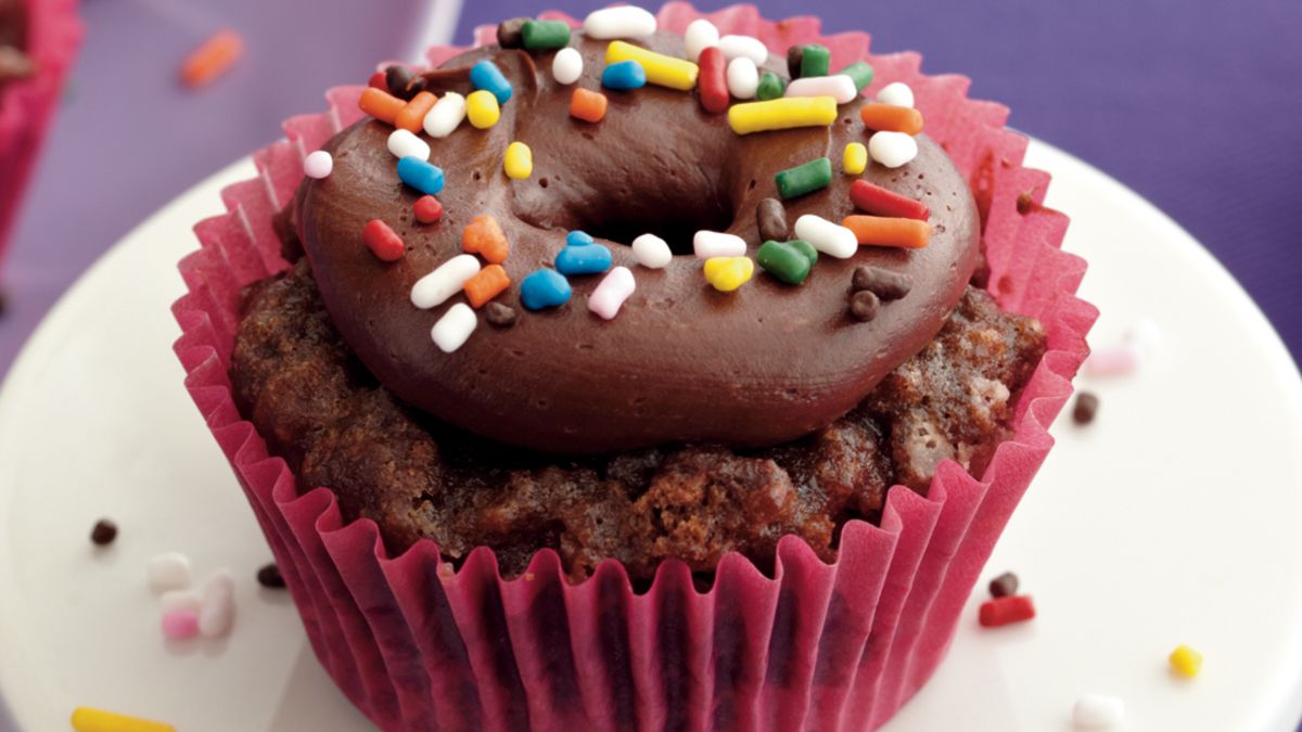 Chocolate Doughnut Cupcakes