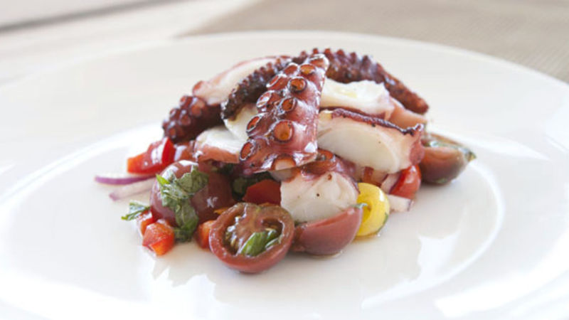 Grilled Octopus Salad Recipe - Tablespoon.com