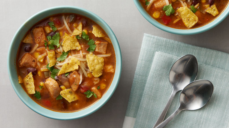 Instant Pot® Cheesy Chicken Taco Soup