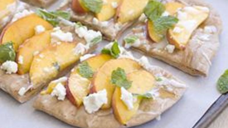 Grilled Peach Pizza Recipe - Tablespoon.com