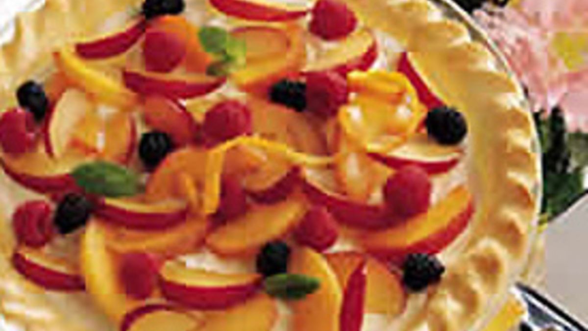 Fresh Fruit Devonshire Pie