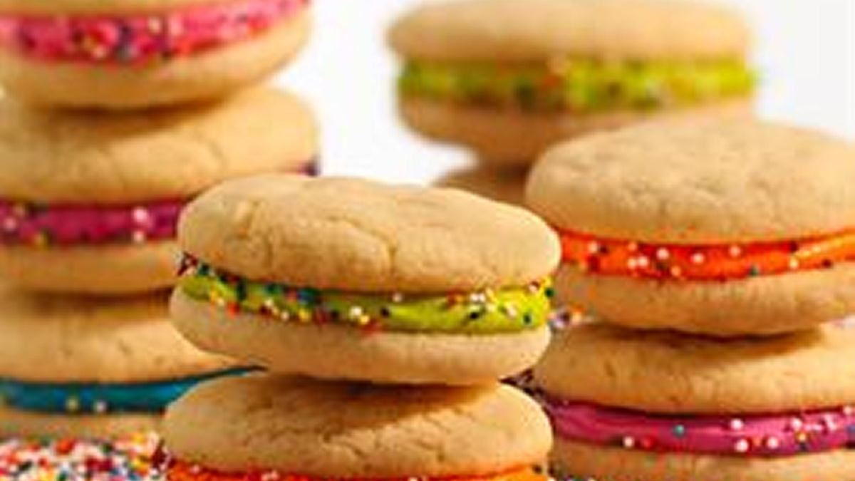 Cake Batter Cookie Stackers