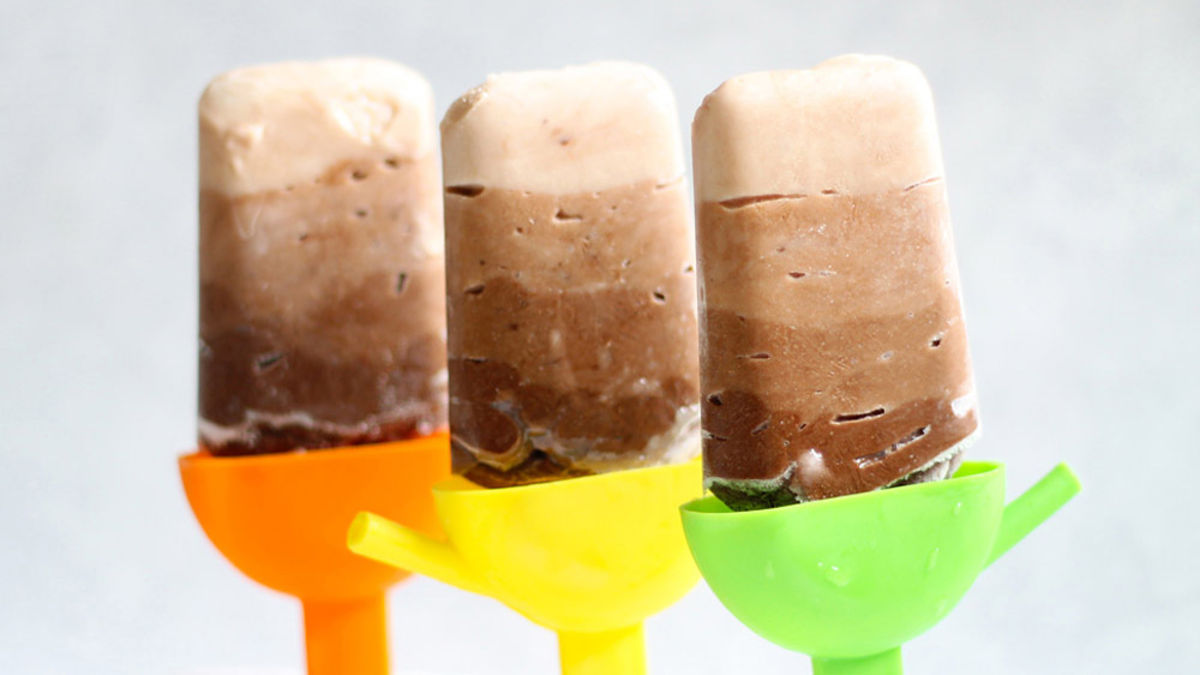 Chocolate Ombre Yogurt Pops