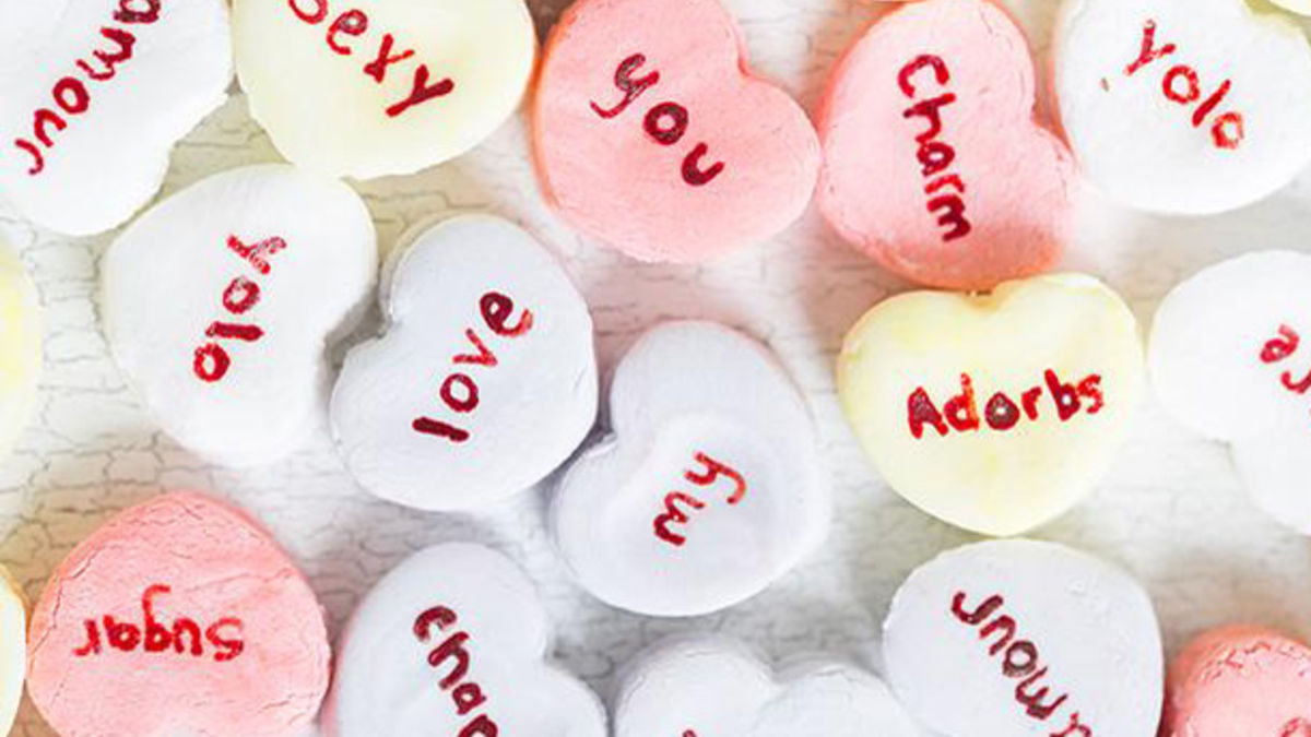 DIY Conversation Hearts