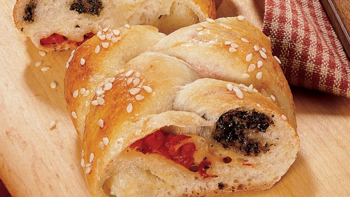 Braided Italian Flag Bread