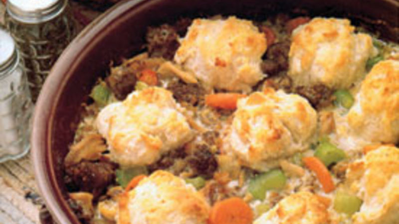 Savory Sausage-Chicken Pie Recipe - BettyCrocker.com