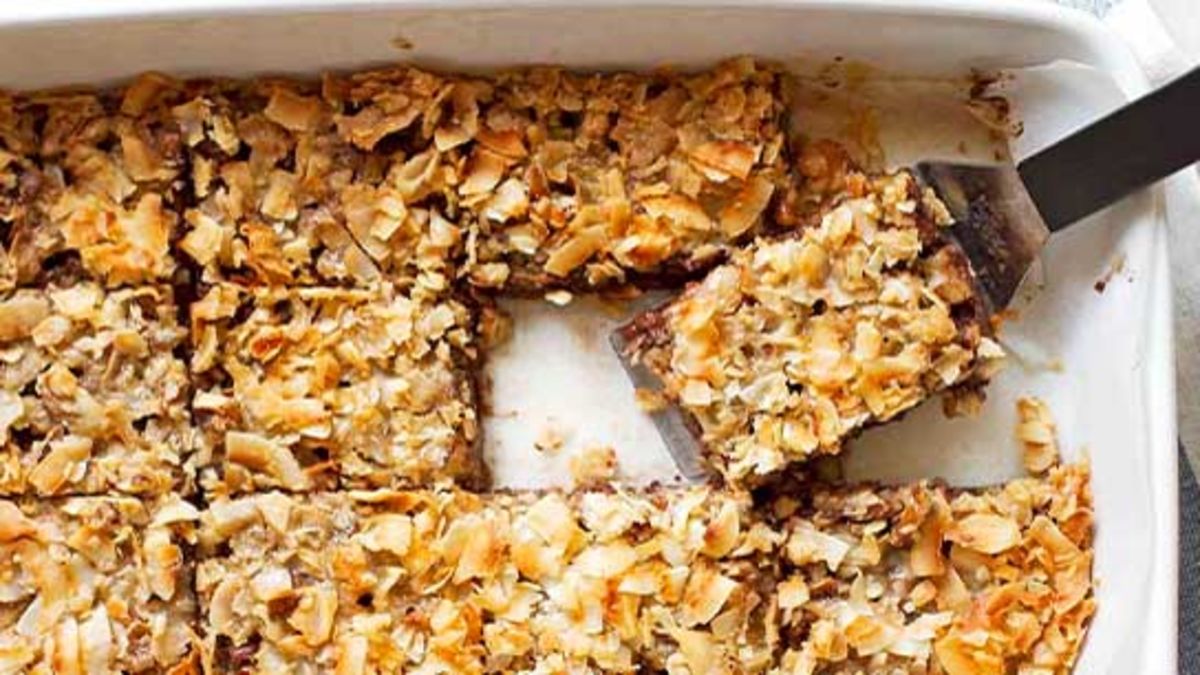 Caramel Coconut Chocolate Chip Bars