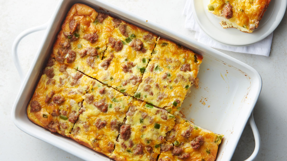 Biscuit Sausage Quiche
