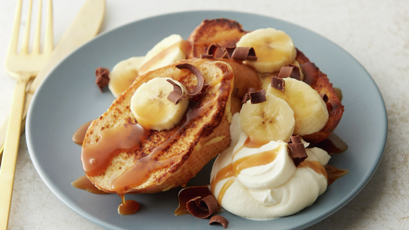 Easy French Toast Banoffee Style