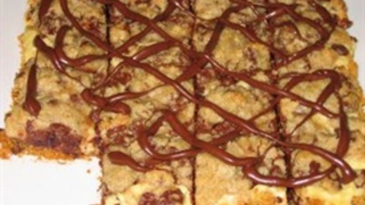 Chocolate Chip Cookie Dough Cheesecake Bars