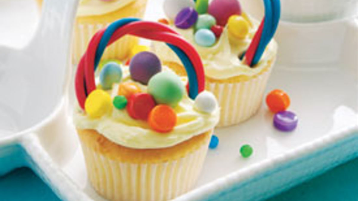 Spring Cupcake Baskets