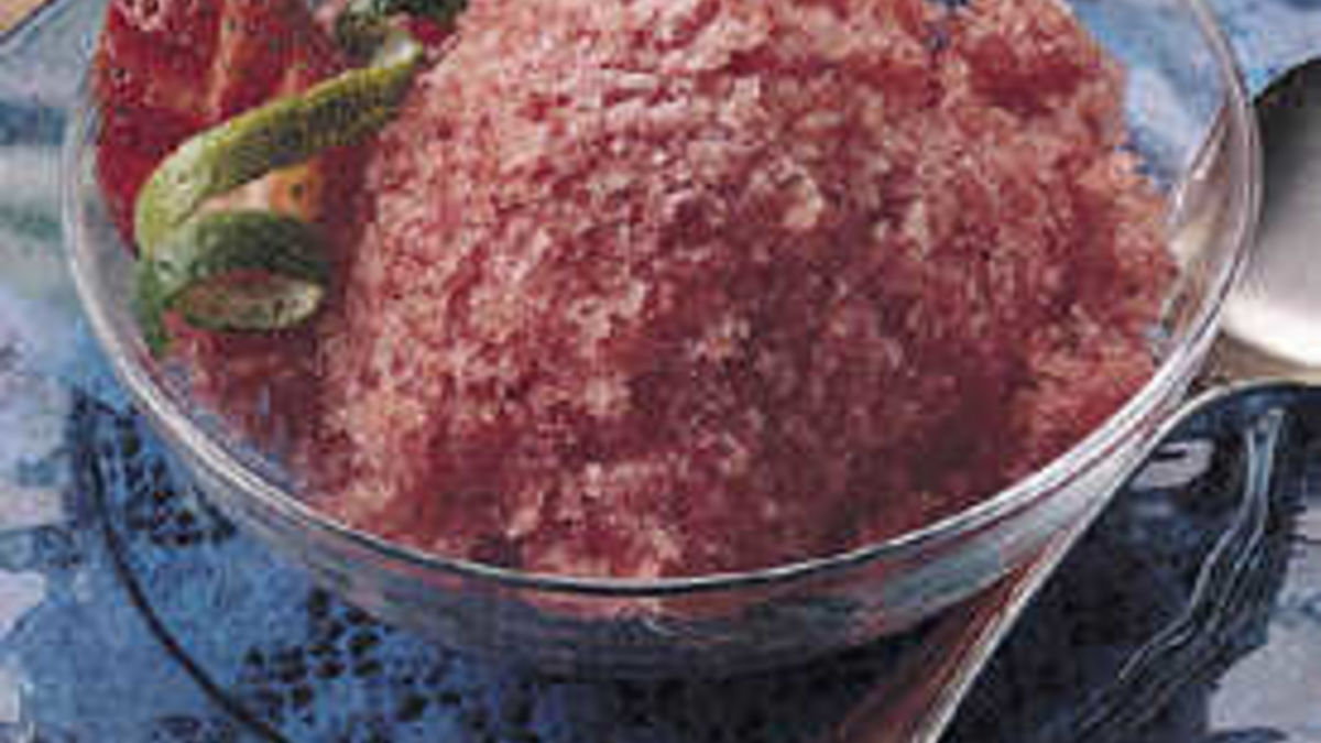 Strawberry-Lime Ice