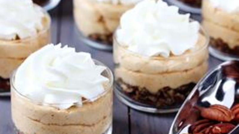 No Bake Salted Pecan Pumpkin Cheesecake Recipe - Tablespoon.com